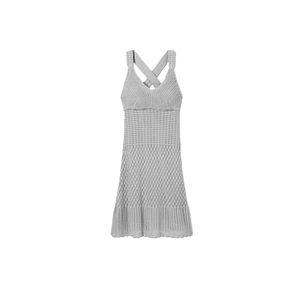 Athleta Capri Crochet Tank Dress, Grey. Medium